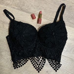 Black Bralette | Sexy Bralette Top | Lingerie | Club Clothing | Bra | Sexy Bra